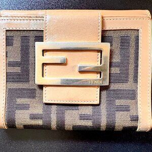 Small Vintage Zucca Fendi Wallet (Authentic)